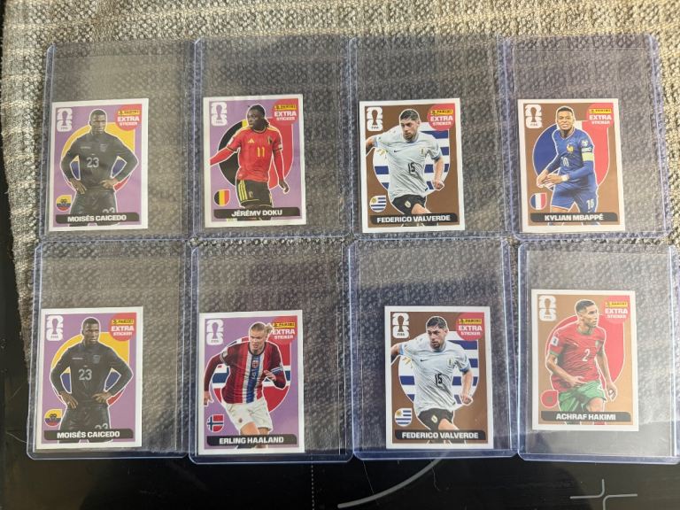 Panini Extra Sticker Bundle. 8 Stickers! BRONZE and PURPLE