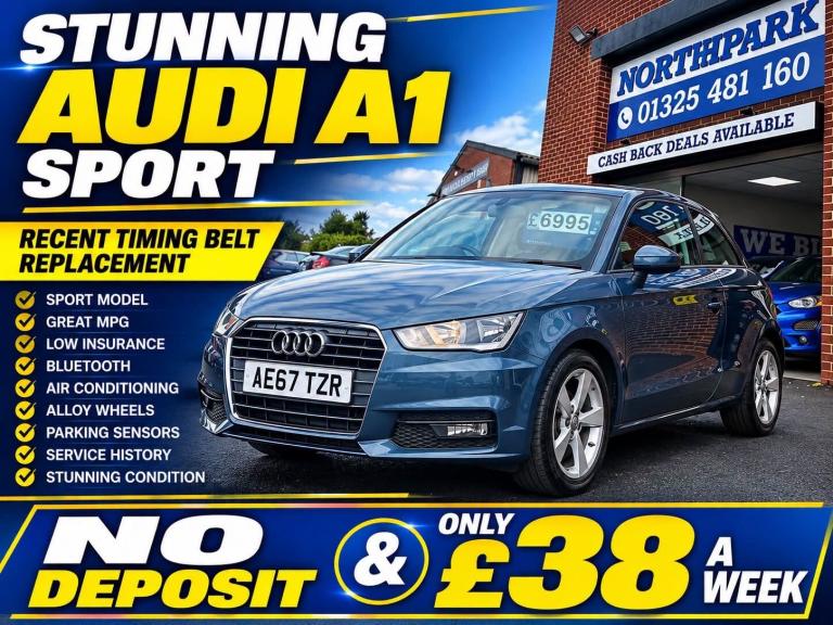 2017 Audi A1 1.0 TFSI Sport 3dr HATCHBACK Petrol Manual