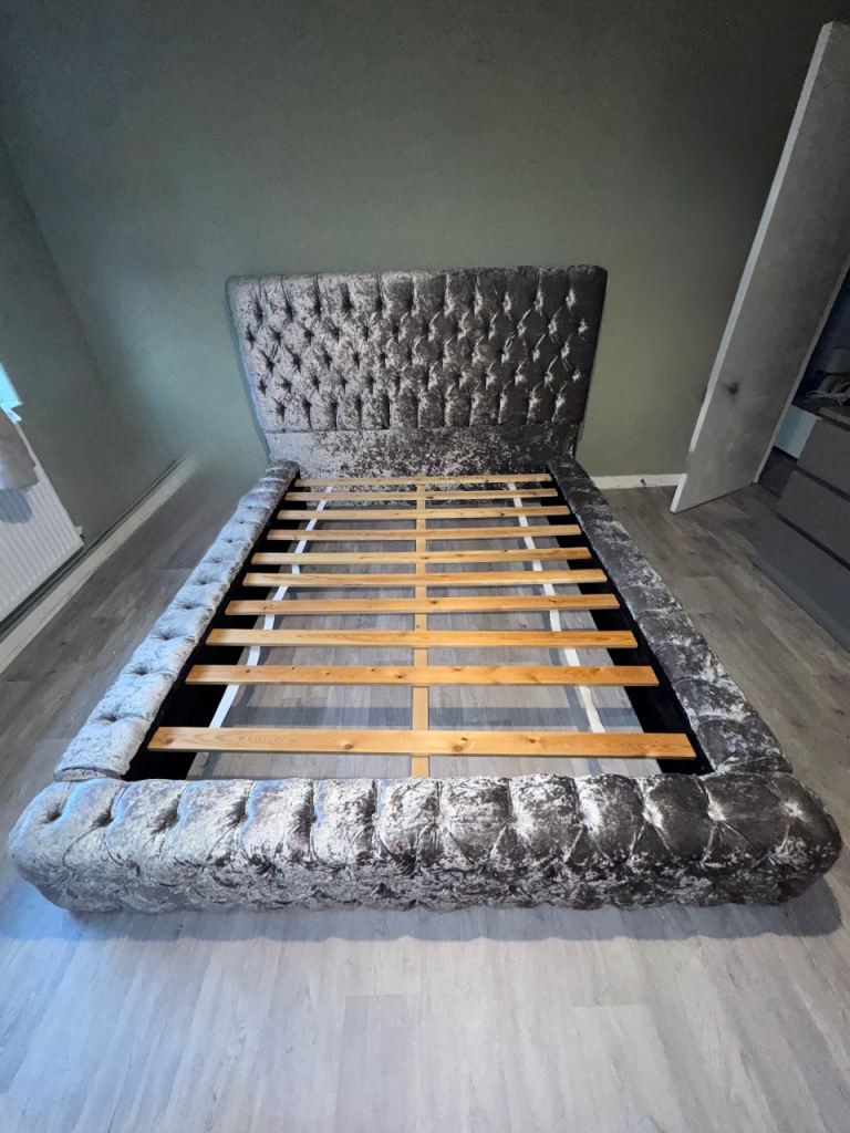 image for KING SIZE grey ambassador bed 