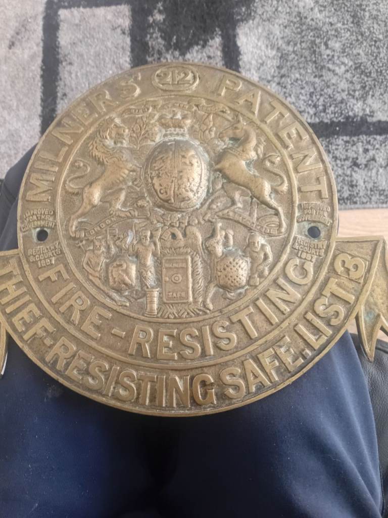 Antique bronze plaque