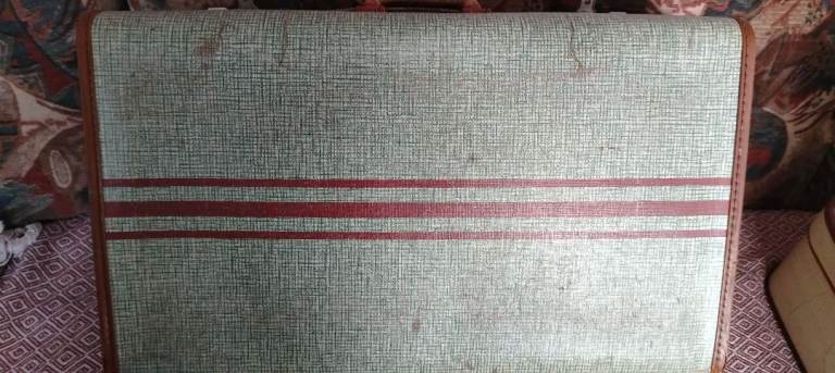 Retro vintage cheney suitcase 