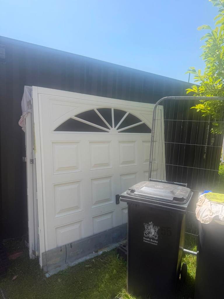 Up and Over Garage Door with frame - White
