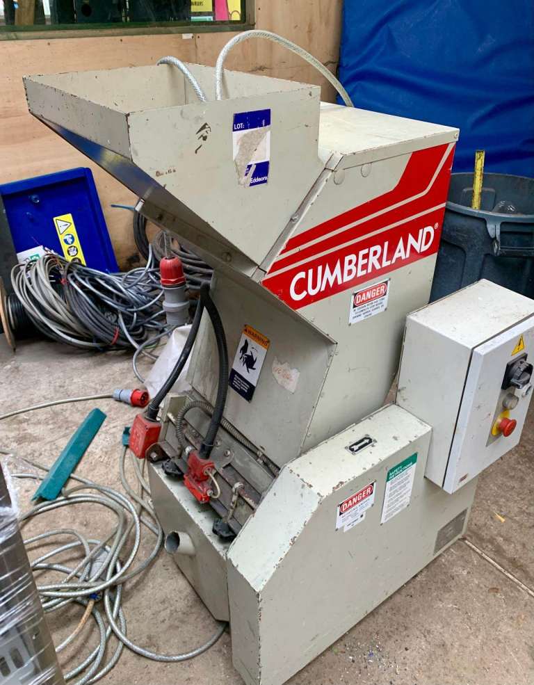 Cumberland Plastic Granulator – Industrial Shredder, Good Condition