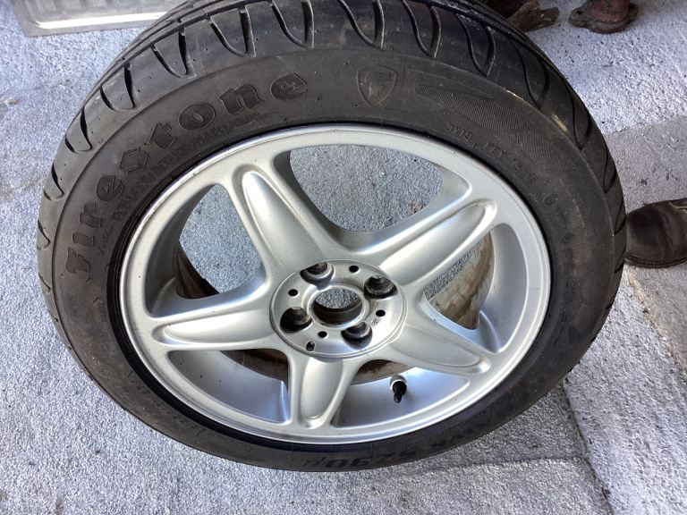 Mini Cooper alloy wheel and tyre
