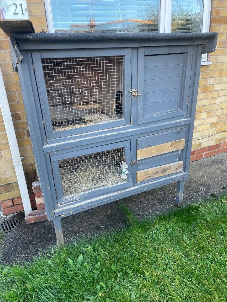 Double rabbit or guinea pig hutch 