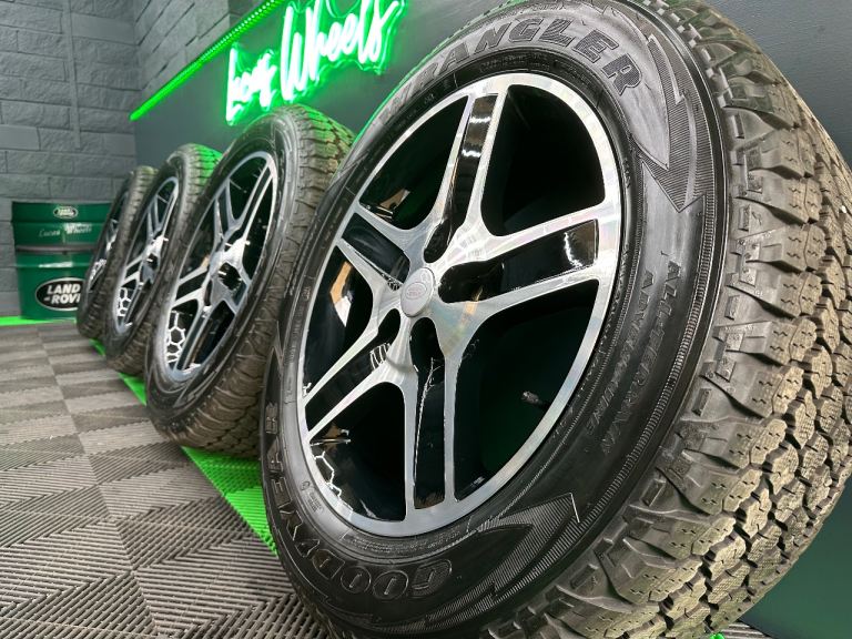 New Defender 90 / 110 L663 20” 5094 Diamond Cut / Black Alloy Wheels & 10mm+ Goodyear AT’s!