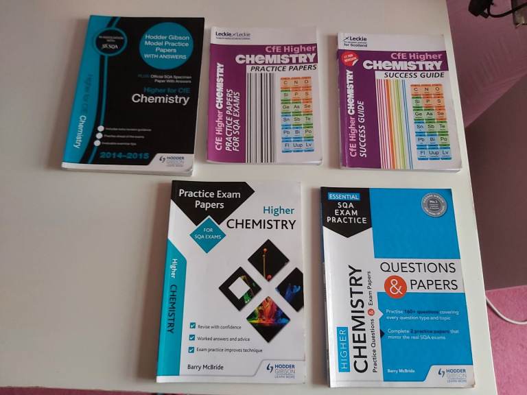 6 Higher SQA CHEMISTRY books