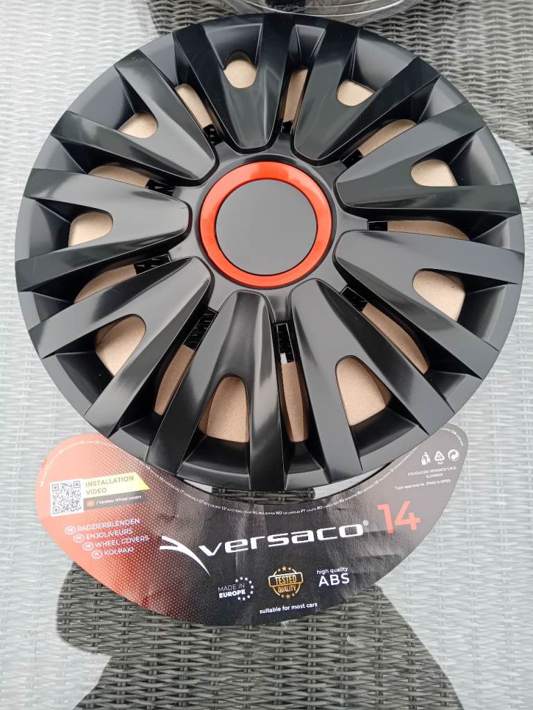 VERSACO 14" BLACK WHEEL TRIMS 
