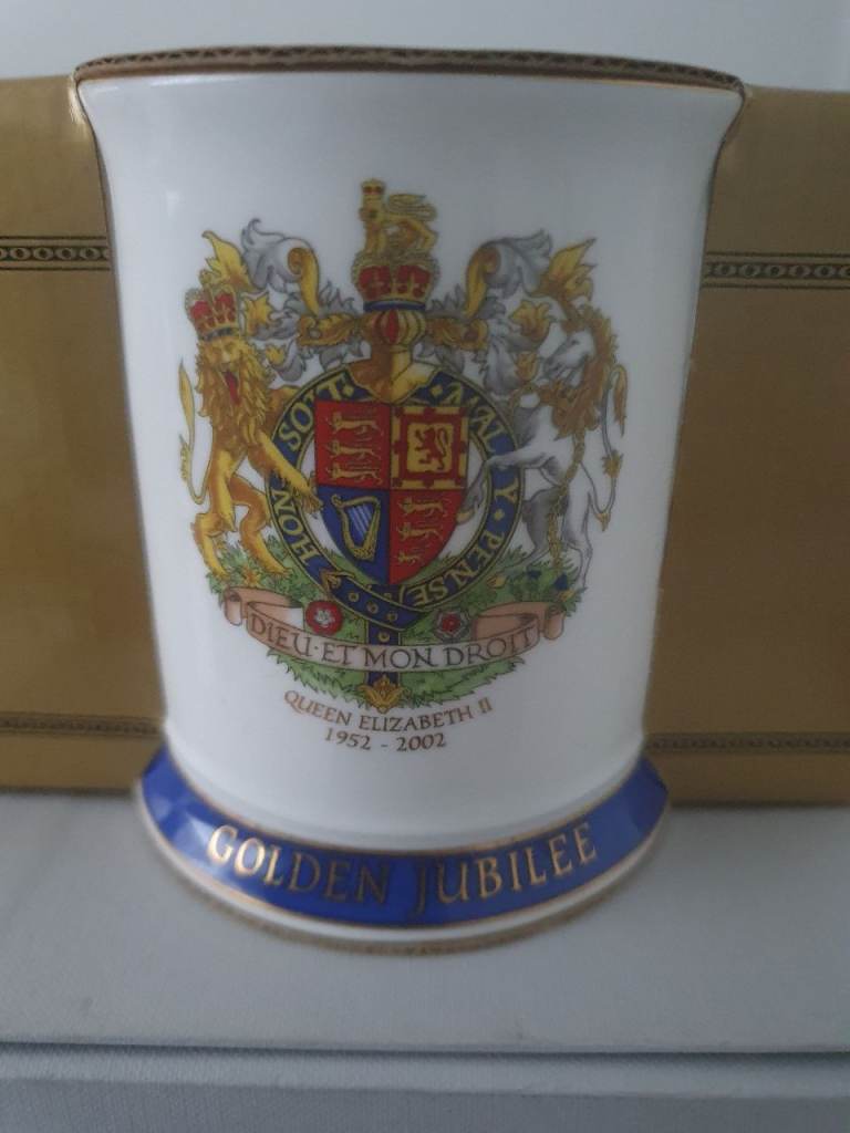 golden jubilee 1952 to 2002 beaker