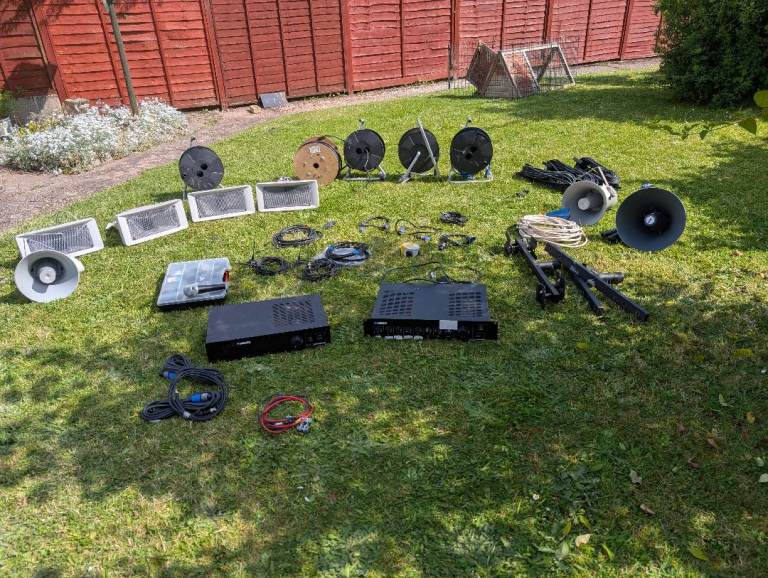Public Address Speakers and amps 