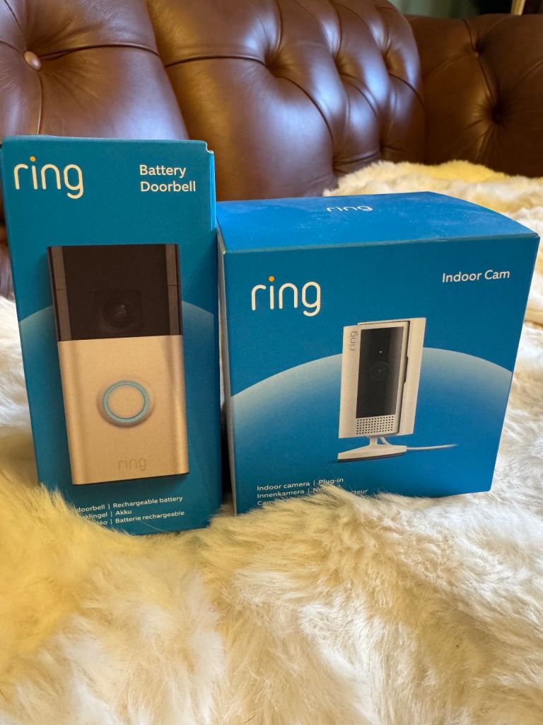 Ring Doorbell & Indoor cam, new in sealed box