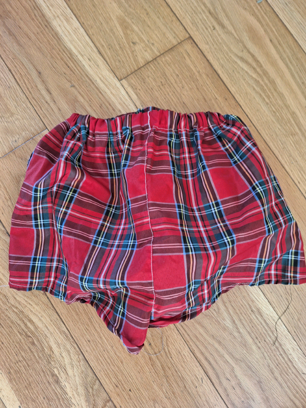 Fancy dress kilt shorts with fake bottom