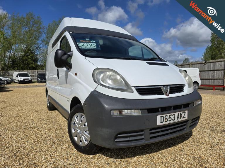2004 Vauxhall Vivaro 1.9DTi High Roof Van 2.9t PANEL VAN DIESEL Manual