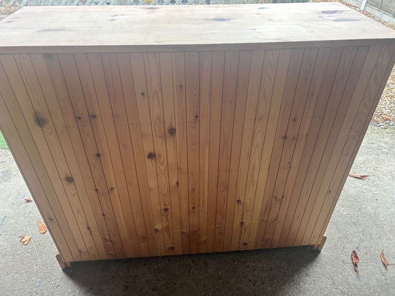 Solid chunky pine large chest of 18 drawers. Possible delivery 