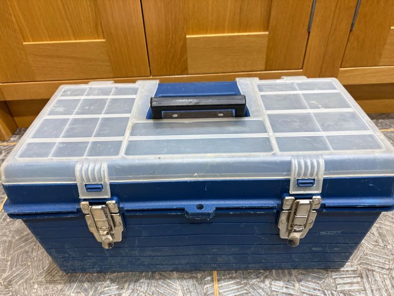 Tool Box Heavy Duty Plastic VG Well Used Condition. 
