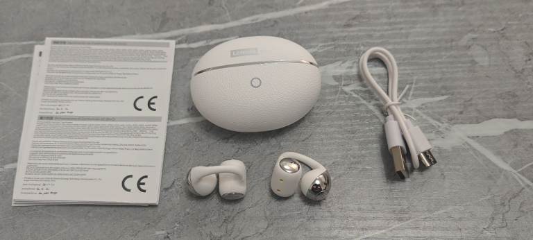 Lenovo Open Ear ClipOn Wireless Bluetooth Headphones RS110
