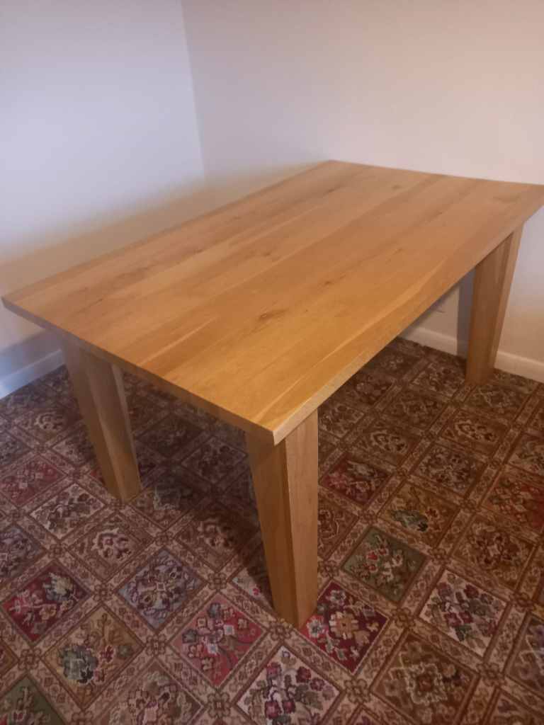 Oak furniture land table and 4 chairs