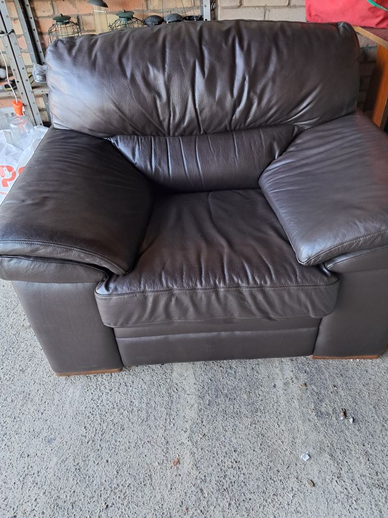 Leather armchair