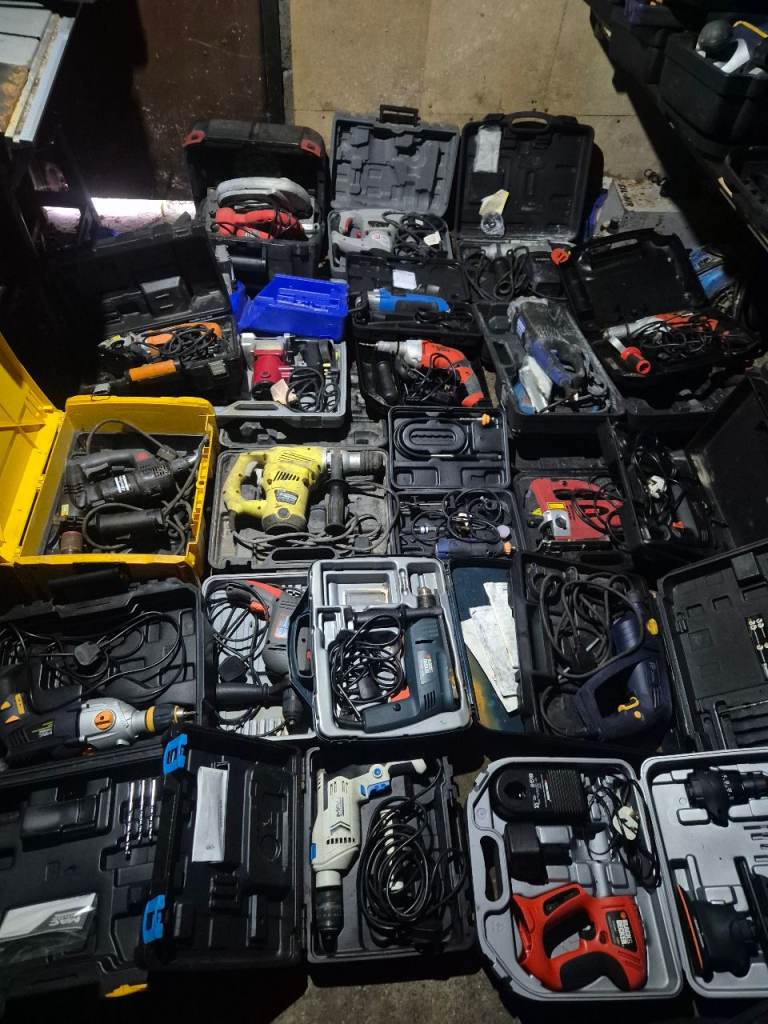 wholesale job lot 35 variety electric tools all lot is tested on working condition 