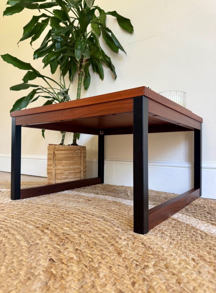 Mid century modern vintage retro low side coffee table 