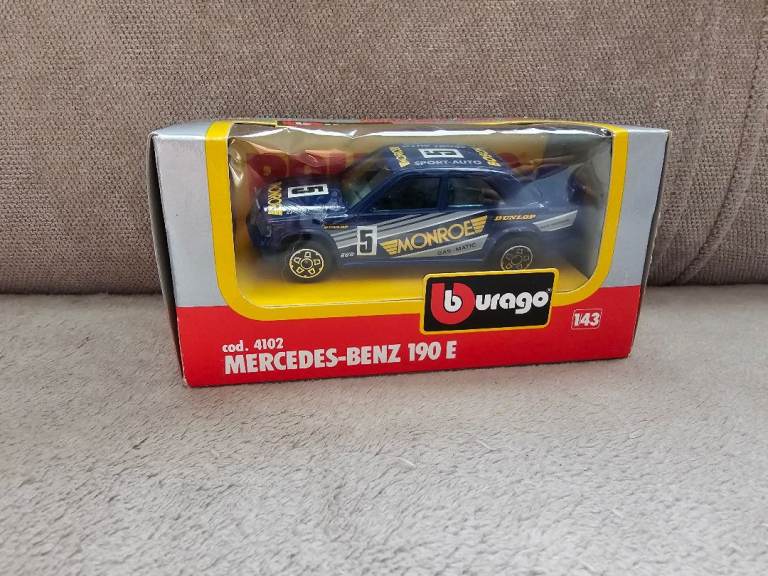 Burago Mercedes-Benz 190 E Diecast Model Car - New in Box