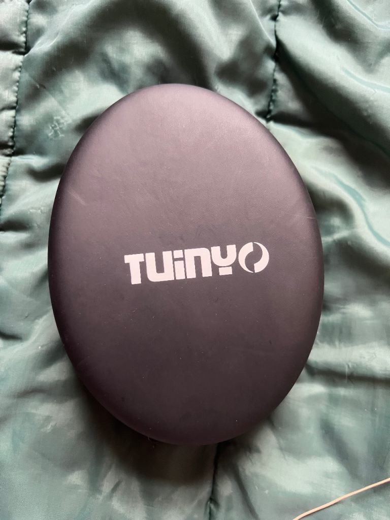 TUINYO Bluetooth Headphones with Case – Blue & Black, Good Condition