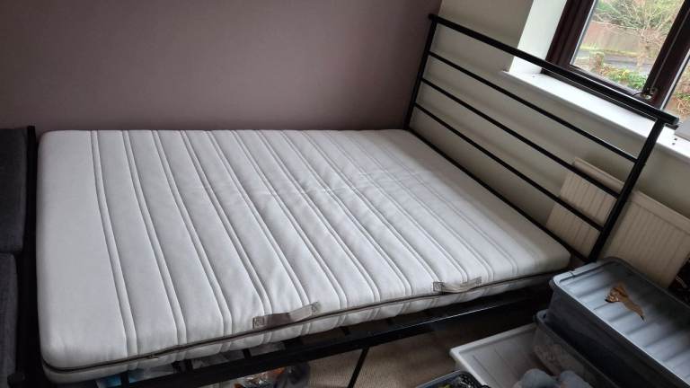 Double bed frame and ikea mattress
