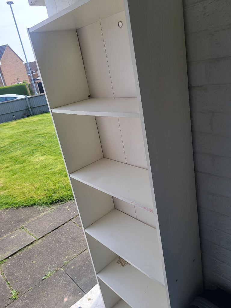 Free White Bookcase Shelving Unit