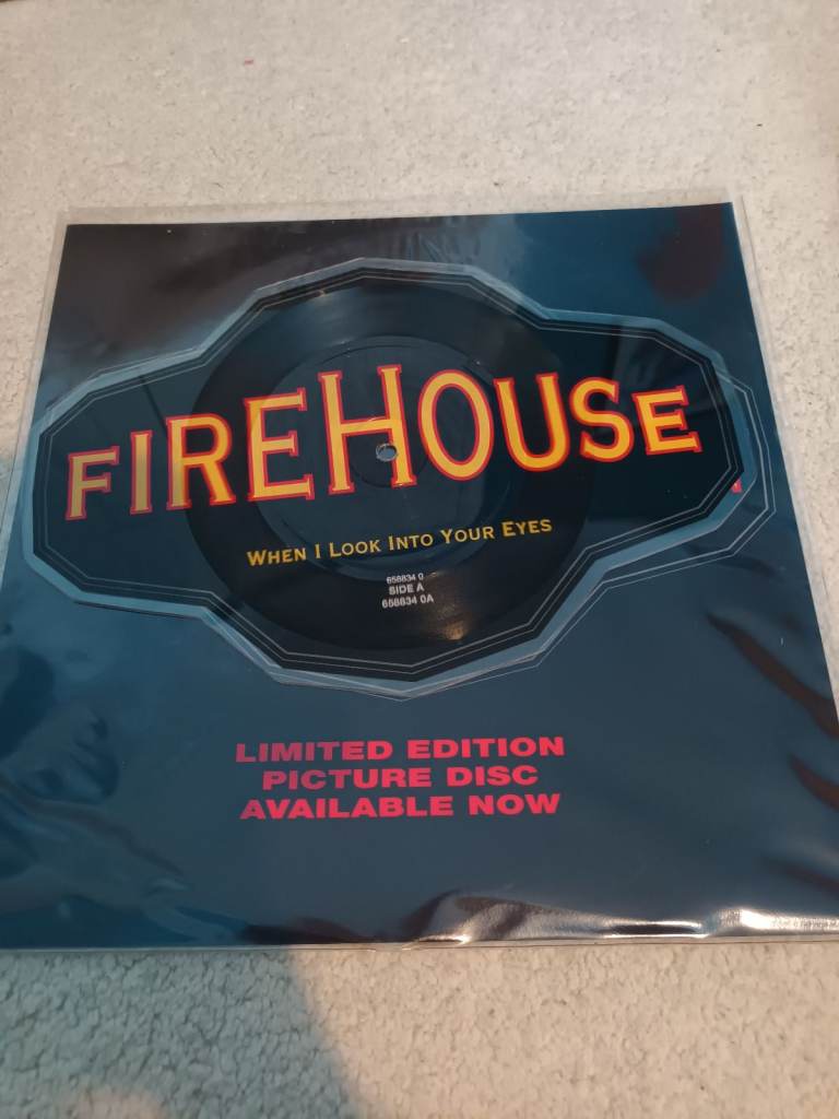 FIREHOUSE - WHEN I LOOK INTO YOUR EYES PICTURE DISC 12” VINYL