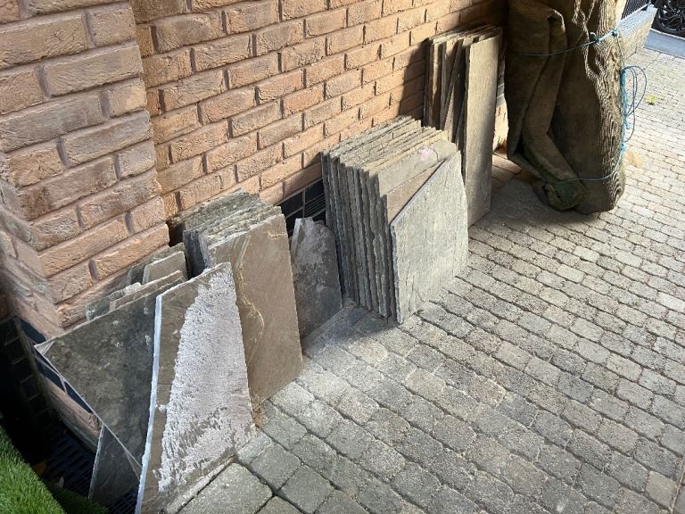 Autum brown Indian paving