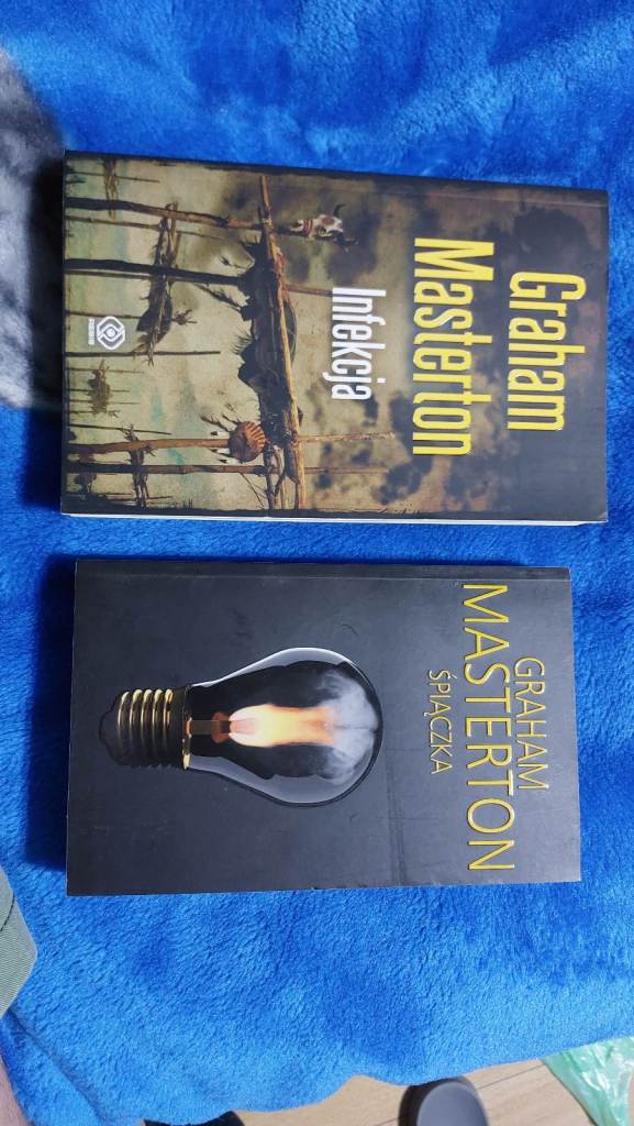 Graham Masterton Infekcja i Spiaczka 2 ksiazki polski