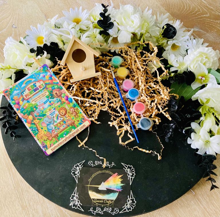 Kids paintable bird house 