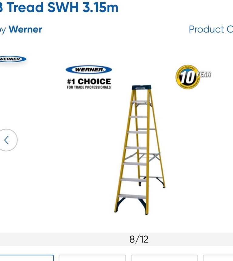 8 step ladder used once 