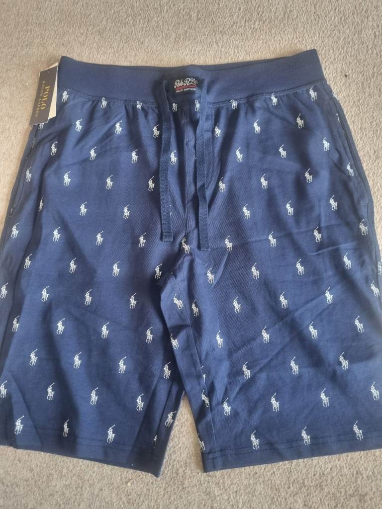 Polo Ralph Lauren Navy Blue Loungewear Shorts, Men's Size Large, NEW with Tags