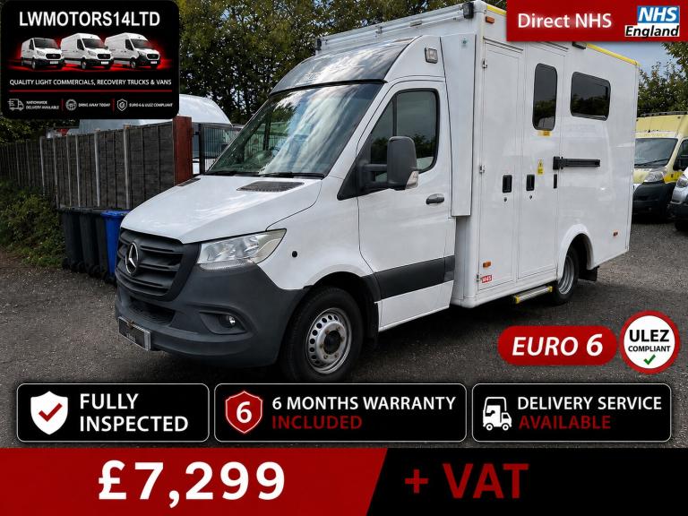 MERCEDES BENZ SPRINTER 519 CDI V6DIRECT EX AMBULANCE SERIVICS 2019 19 REG EURO 6