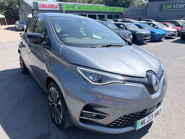 2023 Renault Zoe Grey R135 EV50 Iconic, 28,700 miles, EV, Automatic, Sat nav, Heated seats,  Hatc...