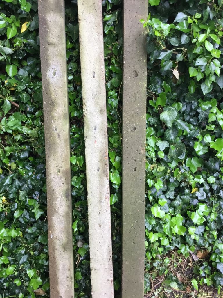 3 concrete posts 