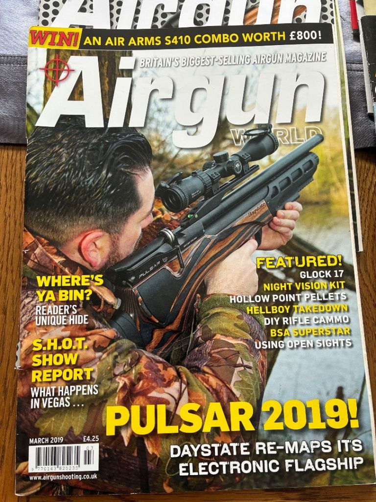 Airgun World Magazine - March 2019 Issue, Good Condition