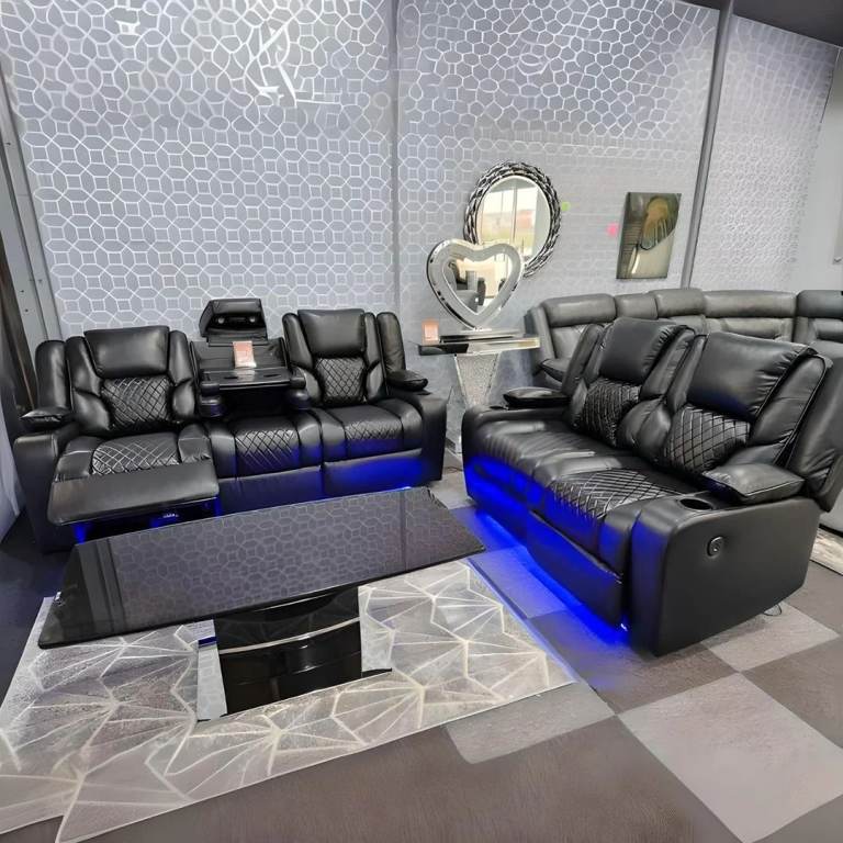 ⚡ Same Day Delivery | 30% OFF 👑 Corner & 3+2 Seater Sofa Set Roma Electric Recliner ✨ **