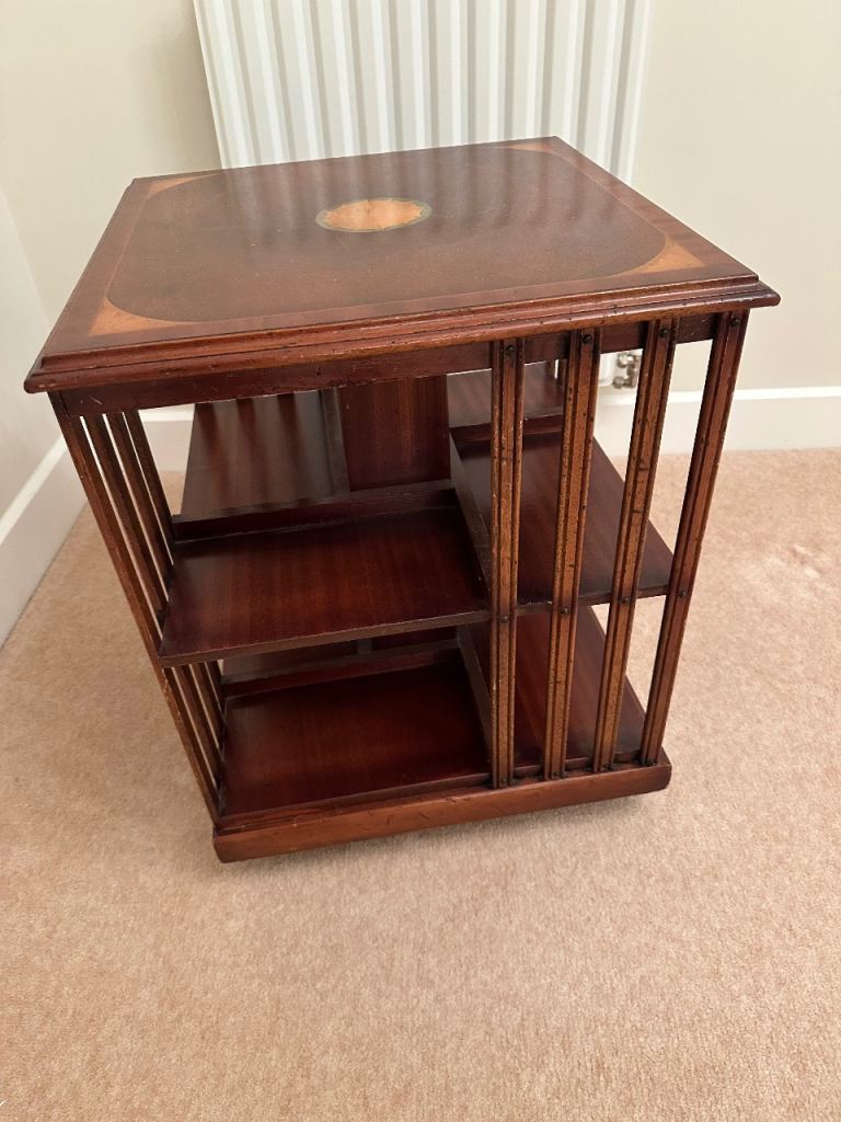 image for Inlaid revolving bookcase 