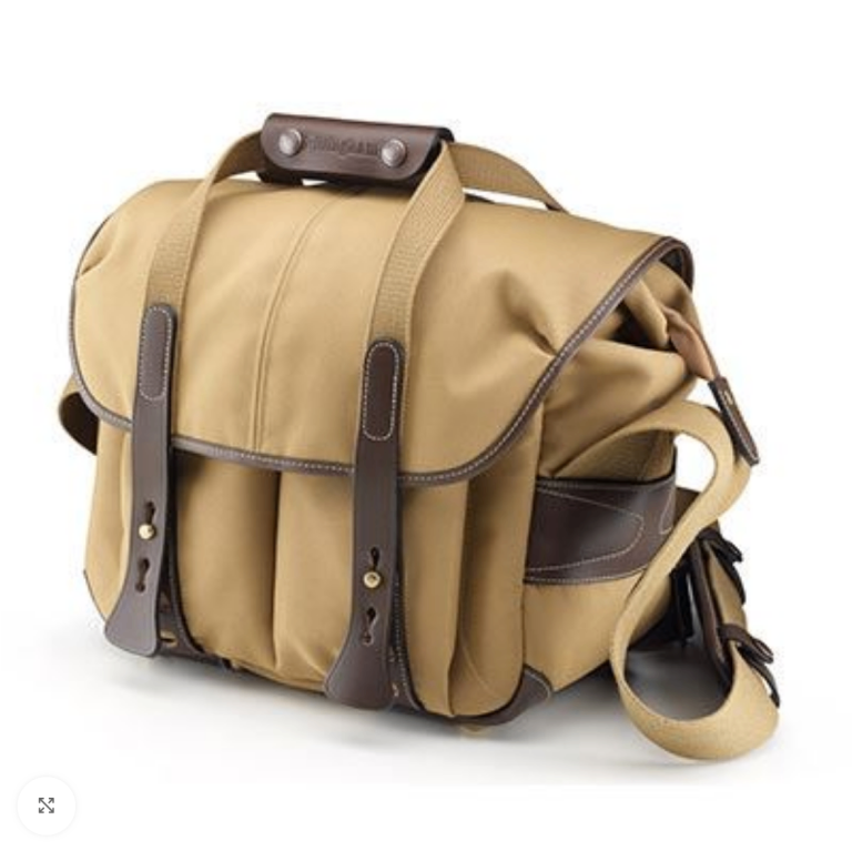 BILLINGHAM PHOTO HADLEY 207 FIBRENYTE CAMERA LAPTOP SHOULDER BAG CASE KHAKI ~ CHOCOLATE 