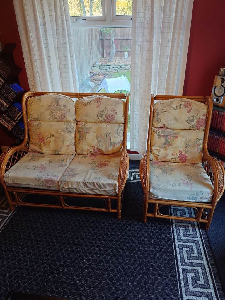Conservatory furniture - double & single seater 