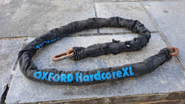 OXFORD Hardcore XL 6" / 1.8 Meter Covered Metal Motorcycle Bike Chain