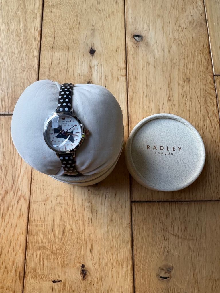Radley Scottie Dog, polka dot strap watch 