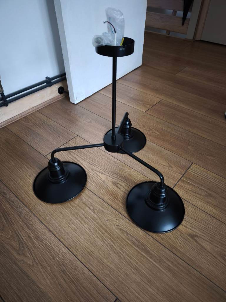 Black ceiling light (like new)