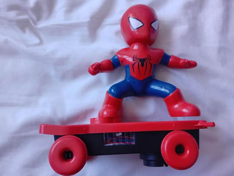 Spiderman on Skateboard Toy