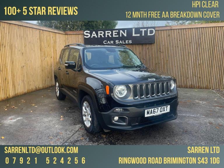 2017 Jeep Renegade 1.4T MultiAirII Longitude Euro 6 (s/s) 5dr ESTATE Petrol Manual