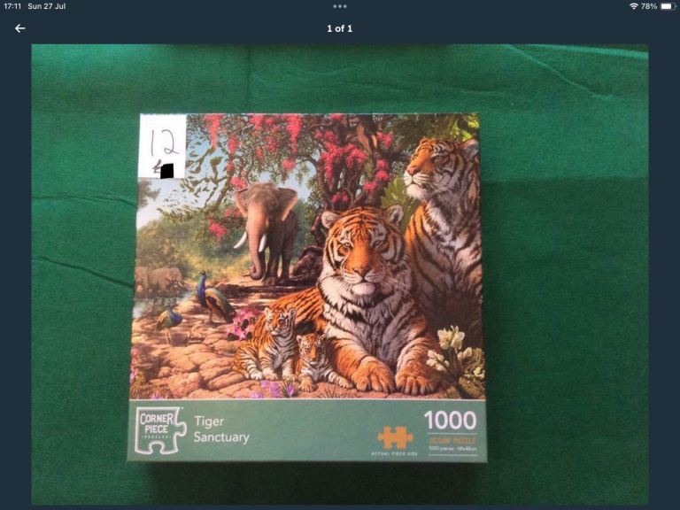 1,000 piece tiger sanctuary puzzle *ALL PUZZLES 4 for £10*