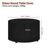 Dokon Round Table Cover – Black, New