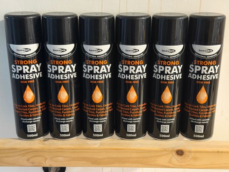 6 x Bond It Strong Spray Adhesive Cans